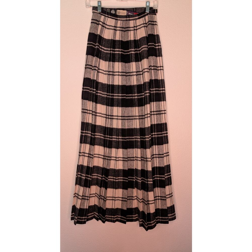 VTG Bullock's Made in Scotland Cashmere Wool Plaid Kilt 8